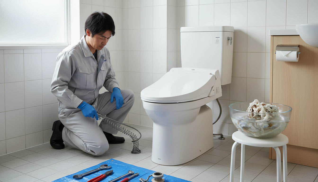 トイレつまりの原因別・料金相場の違いに関する画像