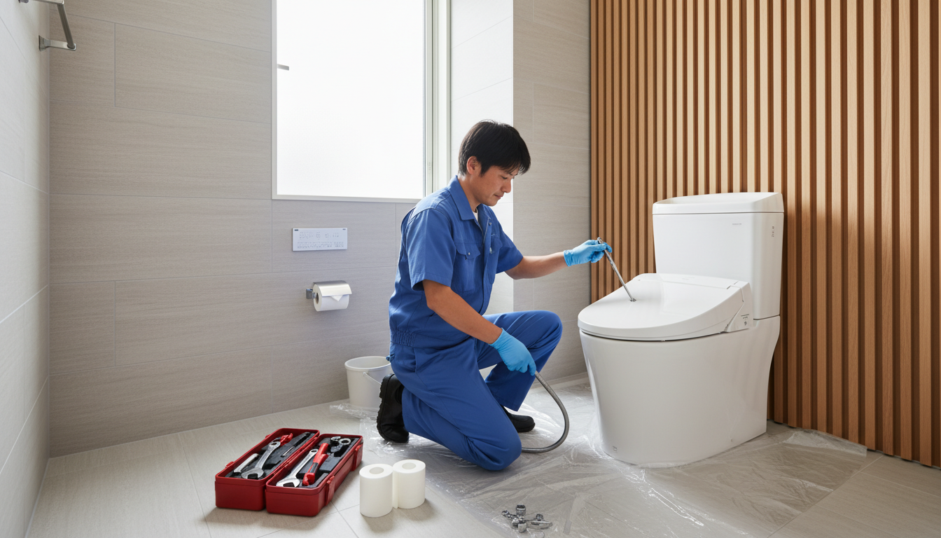 トイレつまりの修理料金、中井町の相場は?に関する画像