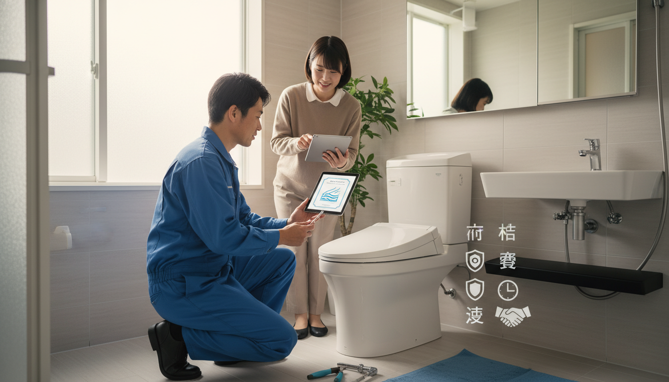 失敗しない！八戸市でのトイレつまり修理業者の選び方4つのポイントに関する画像