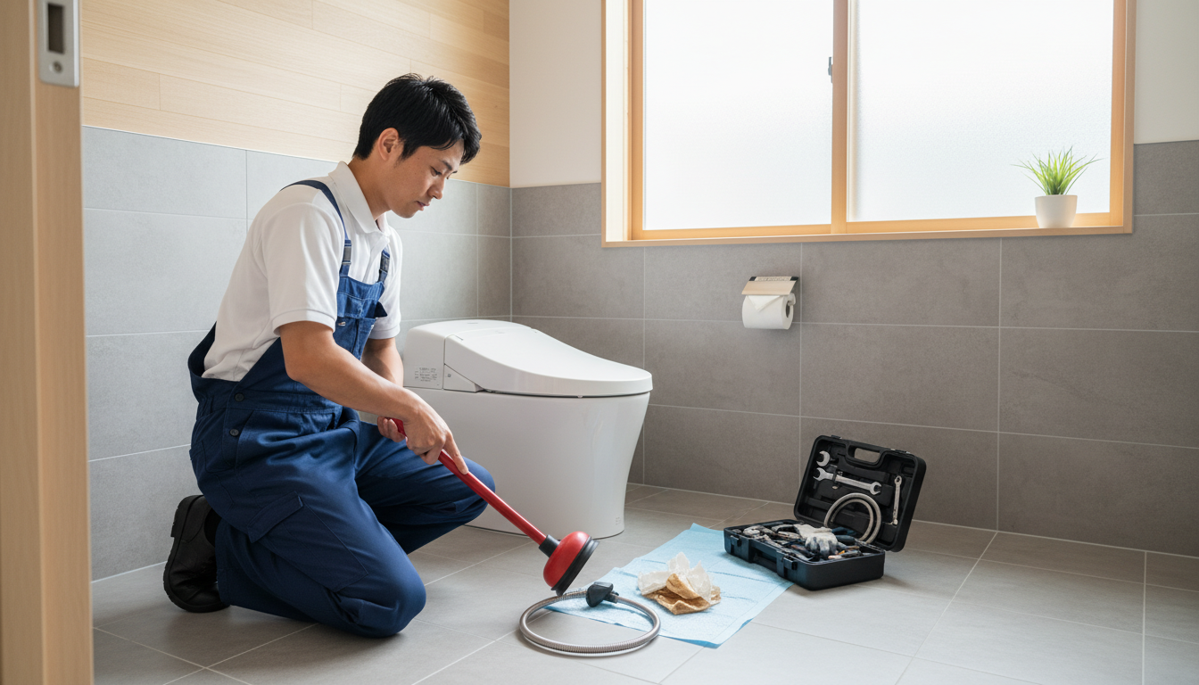 つまりの原因別！作業料金の目安に関する画像