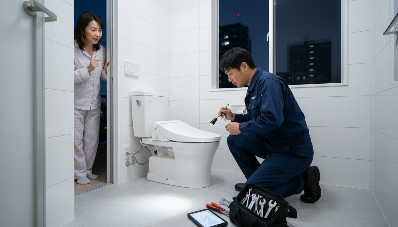 ポイント2:対応スピードと受付時間|深夜・早朝のトラブルにも対応可能かに関する画像