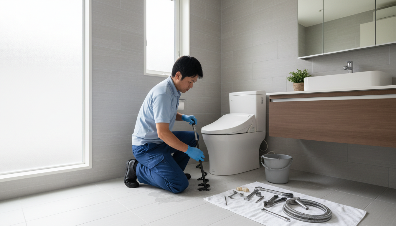 大阪市住吉区のトイレつまり修理にかかる料金相場に関する画像