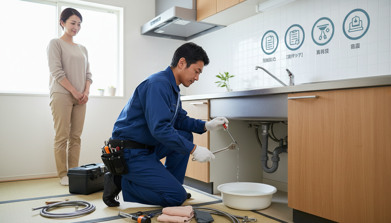 信頼できる水道業者を選ぶための5つのチェックポイントに関する画像