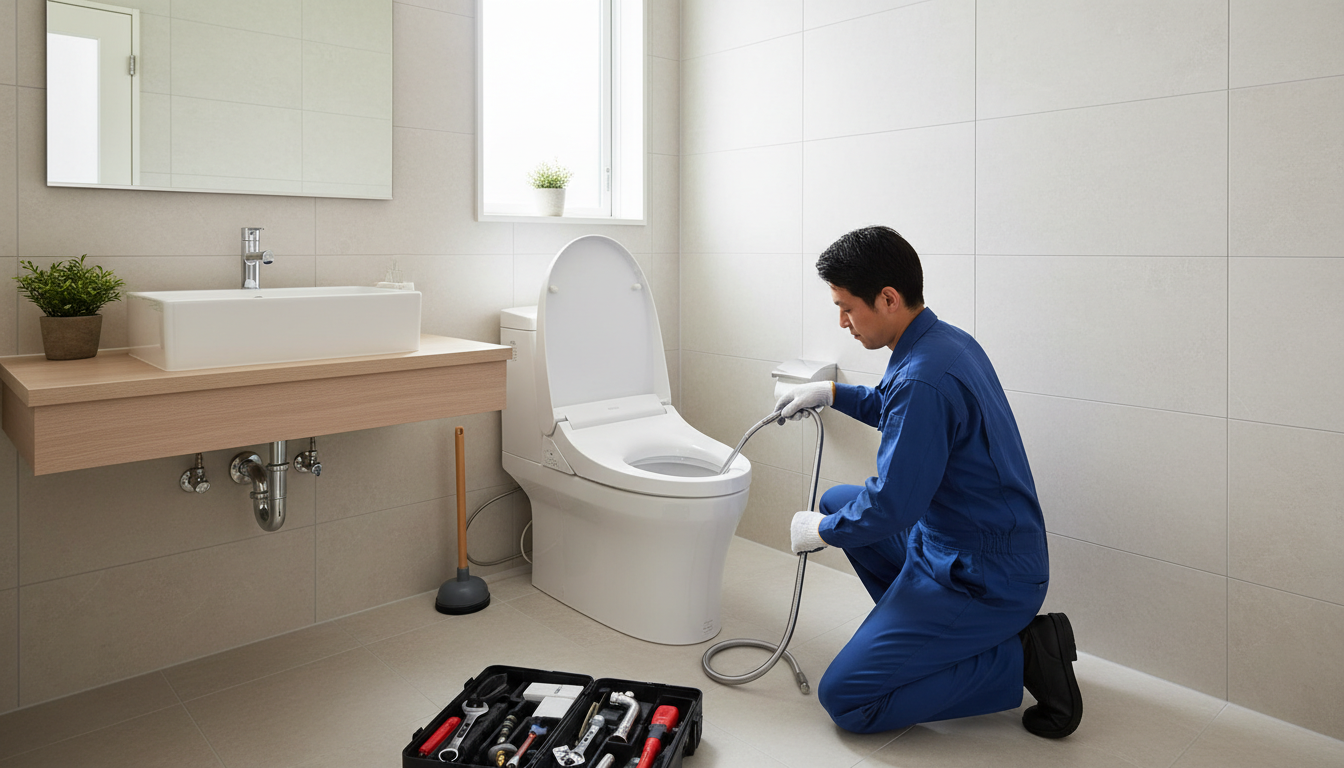 大阪市東成区のトイレつまり修理にかかる料金相場に関する画像