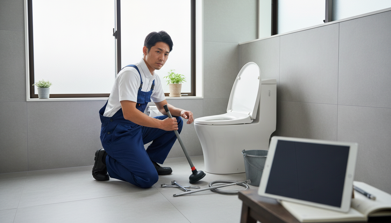 トイレつまり修理業者の料金体系で失敗しないためのチェックポイントに関する画像