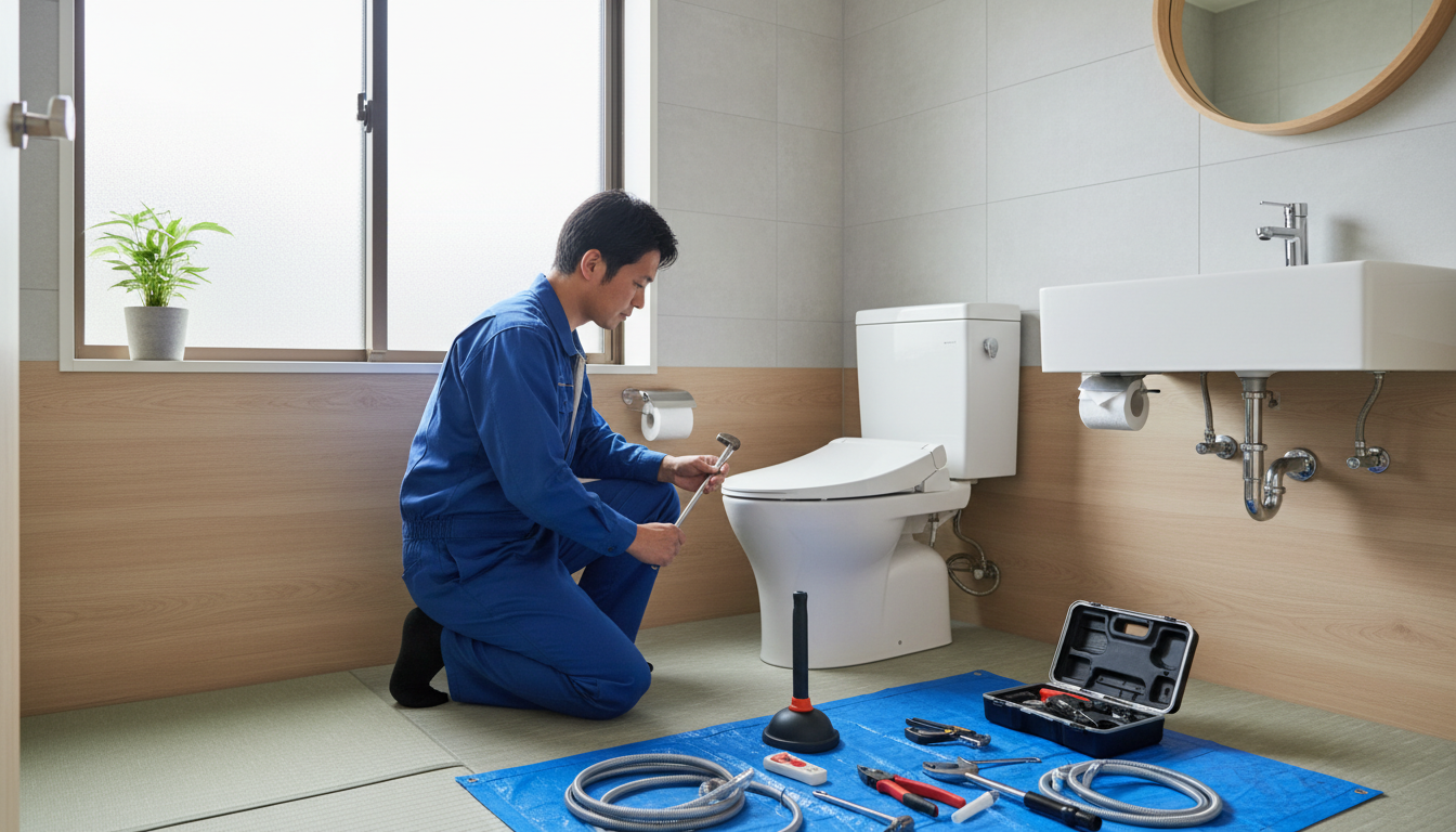 杵築市のトイレつまり修理料金の相場は？に関する画像