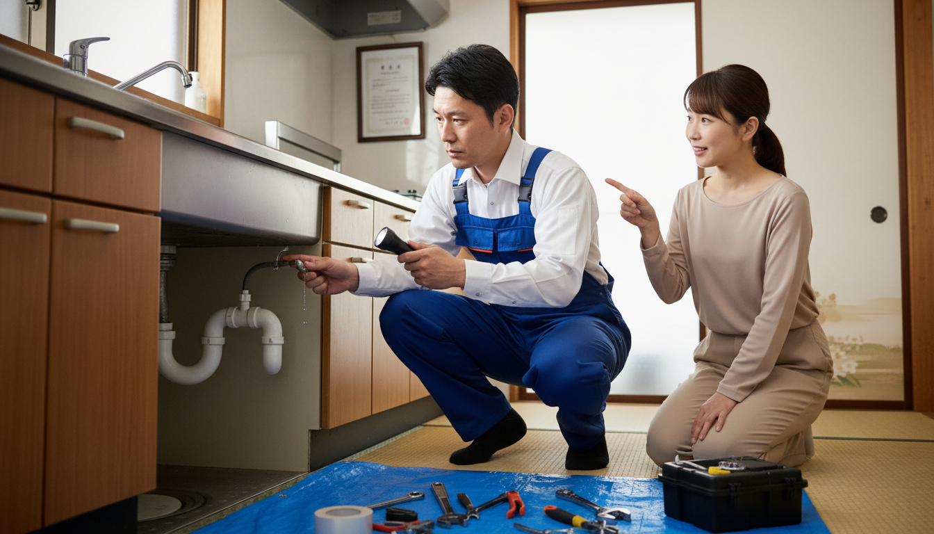 優良な水道修理業者を見分ける5つのチェックポイントに関する画像