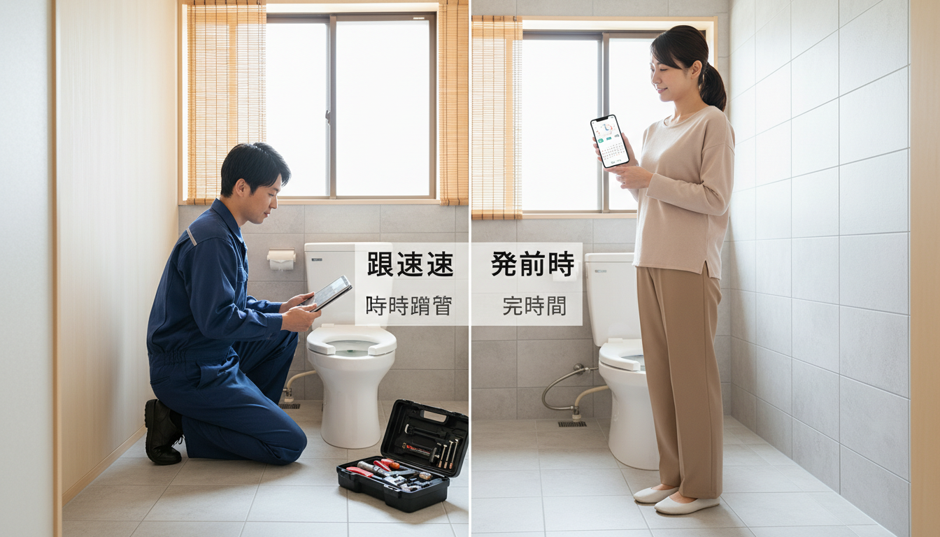 対応スピードと受付時間で比較するに関する画像