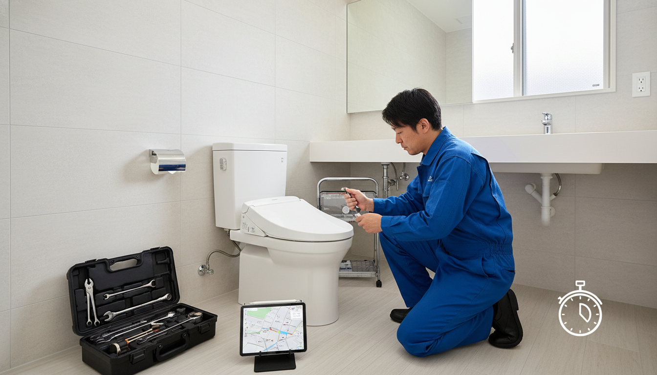 「対応スピードと受付時間」で選ぶ!緊急時に頼れる業者の見極め方に関する画像