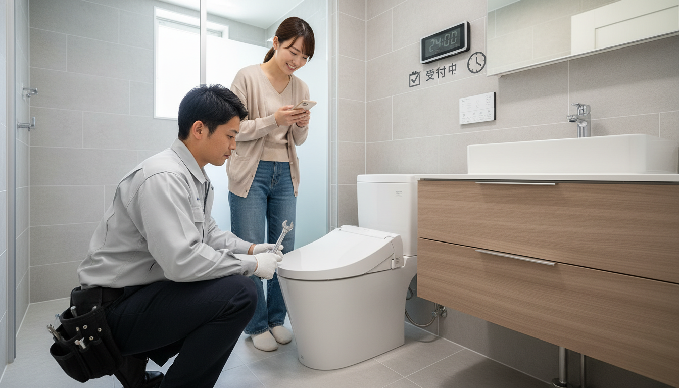 対応の速さと受付時間を確認に関する画像