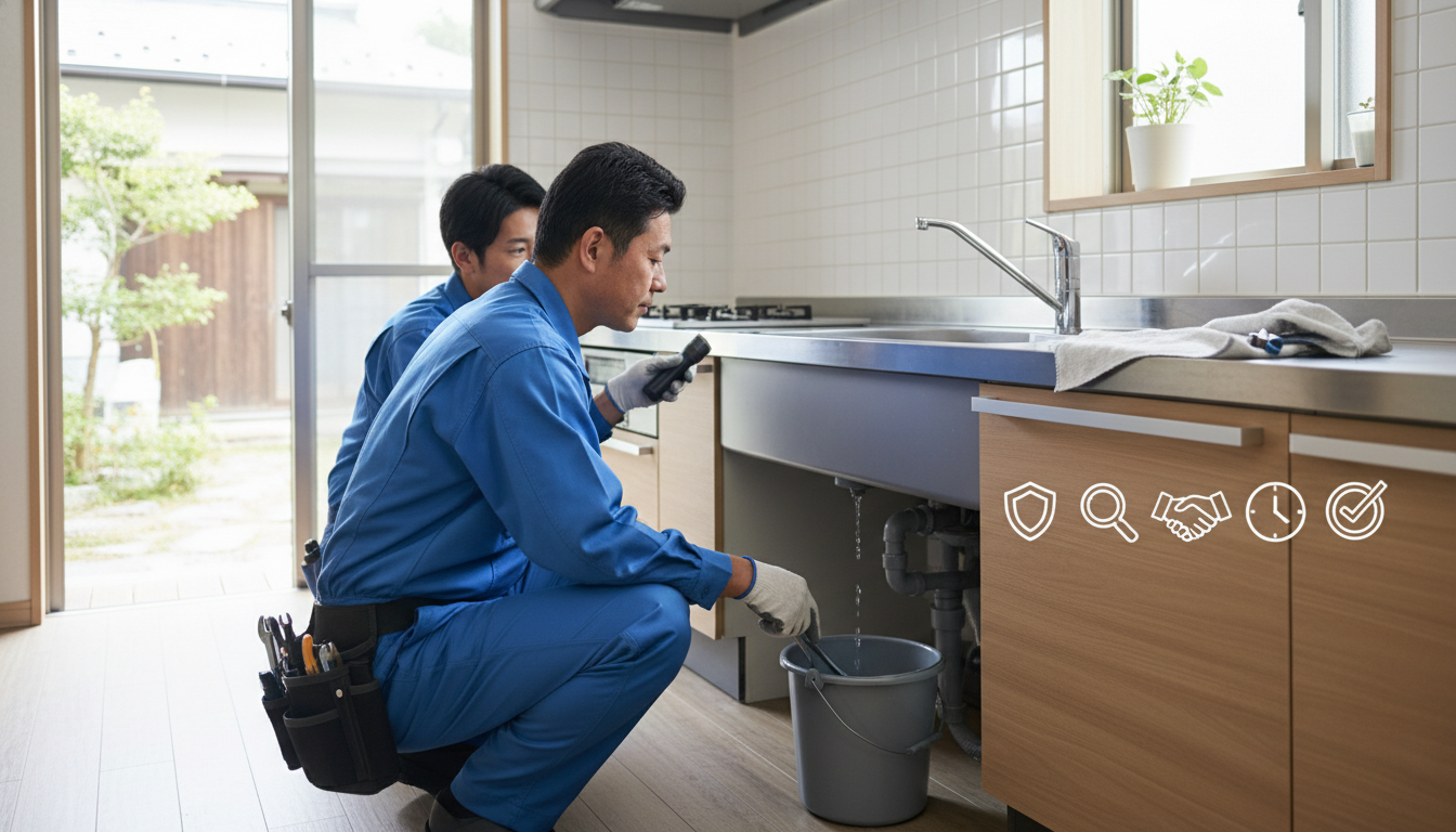 信頼できる水道業者を見極める5つのチェックポイントに関する画像