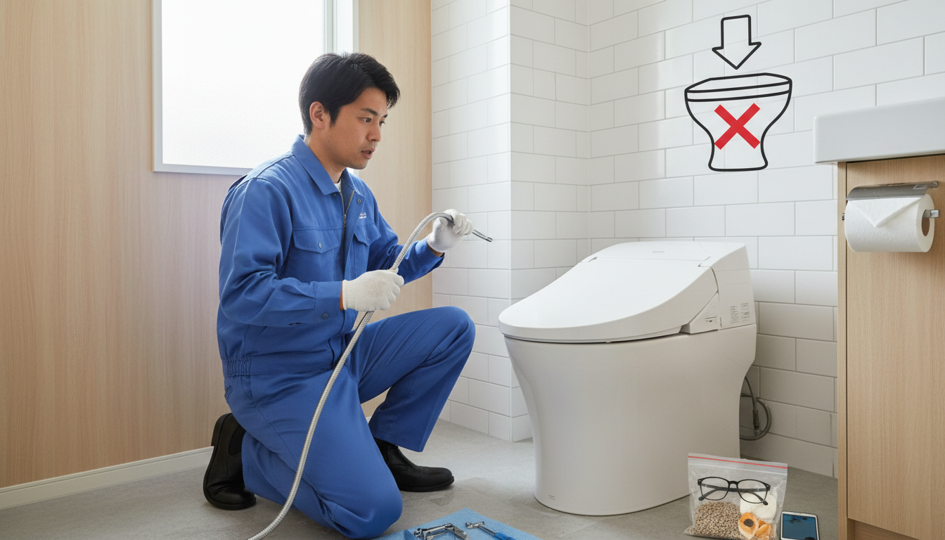 こんな時は迷わずプロへ!業者に依頼すべきトイレつまりのサインに関する画像