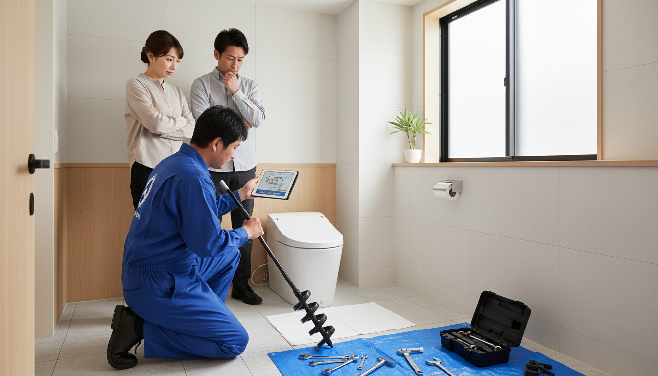 トイレつまりの修理料金、下野市の費用相場は？に関する画像