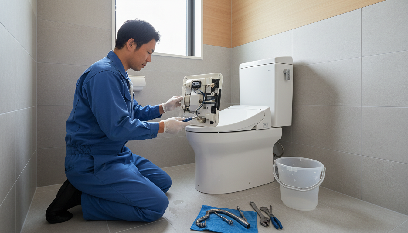 生駒市でトイレつまり修理を依頼する際の料金相場に関する画像