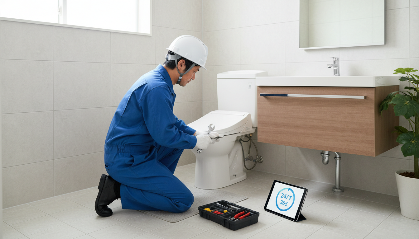 ポイント2：対応の速さと受付時間（24時間365日対応か）に関する画像