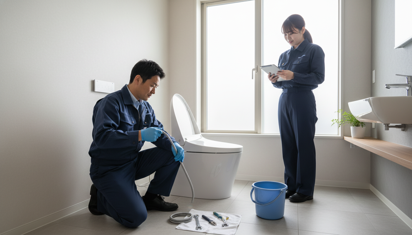 越前町のトイレつまり修理にかかる料金相場に関する画像