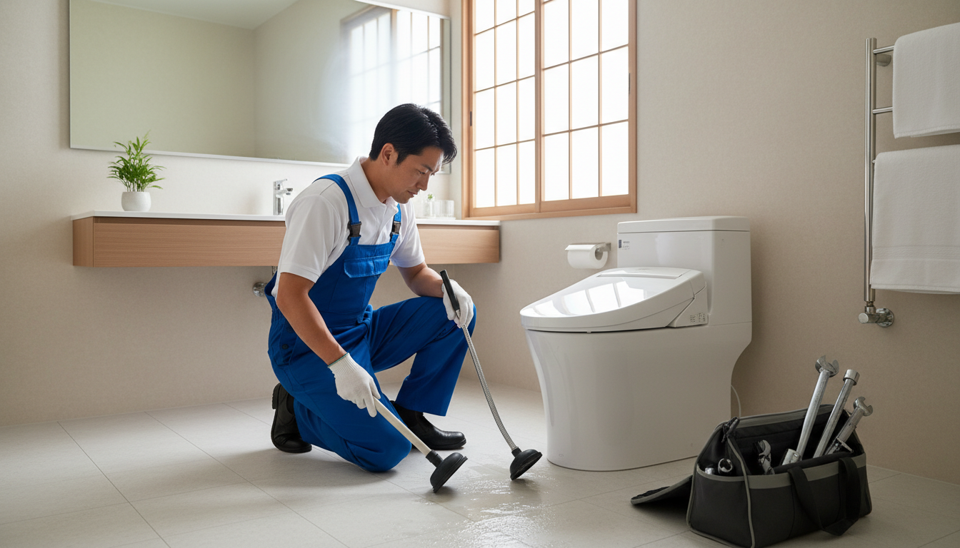 大野城市のトイレつまり修理の料金相場は？に関する画像