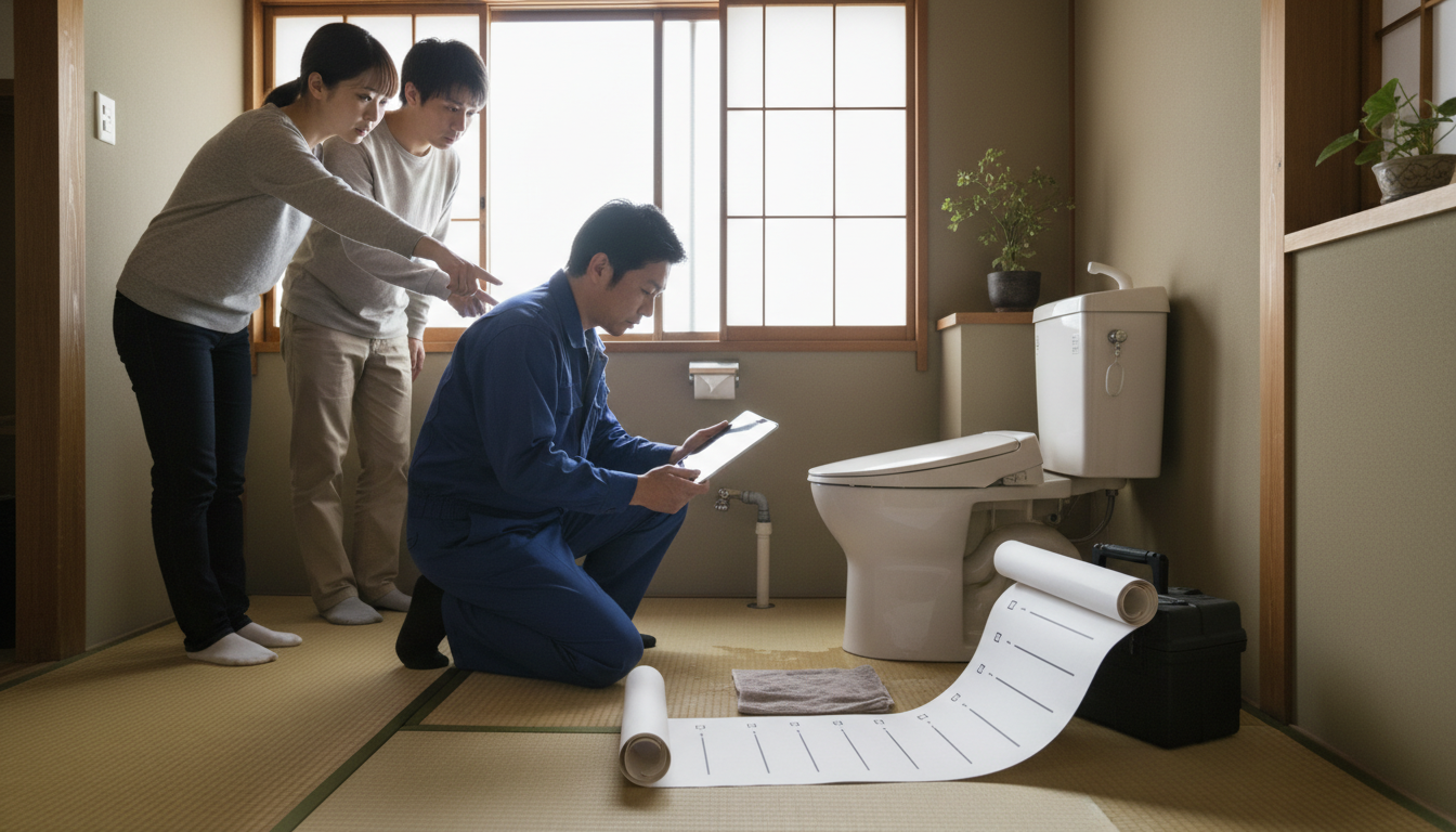 悪質な水道業者を避けるためのチェックポイントに関する画像