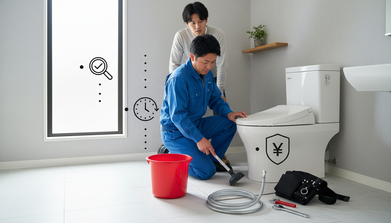 田村市で信頼できるトイレつまり修理業者を選ぶ3つの重要ポイントに関する画像