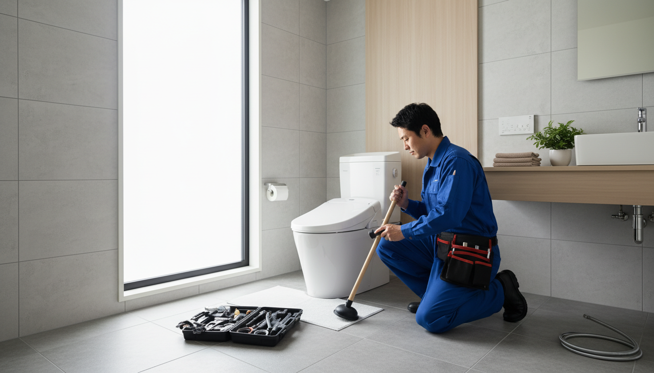 大樹町のトイレつまり修理にかかる料金相場に関する画像