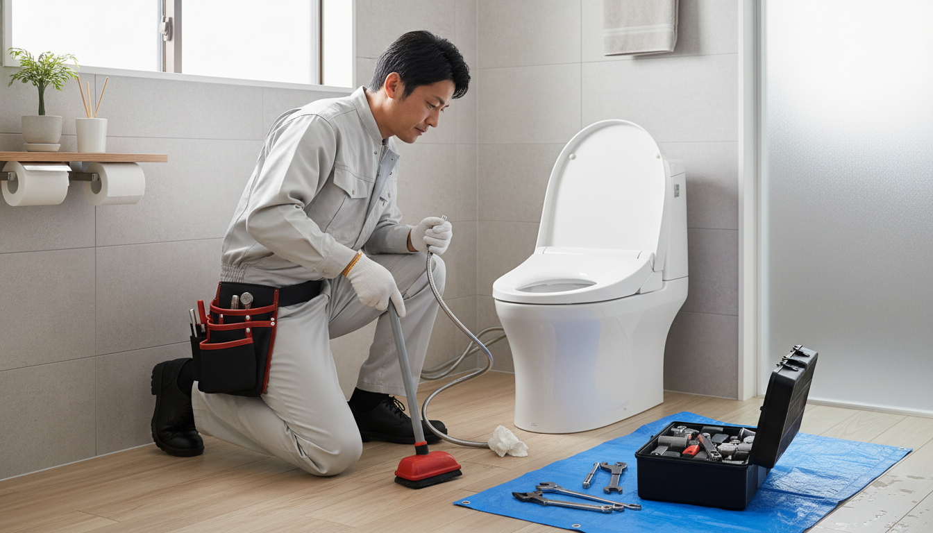 宗谷郡猿払村のトイレつまり修理料金の相場に関する画像