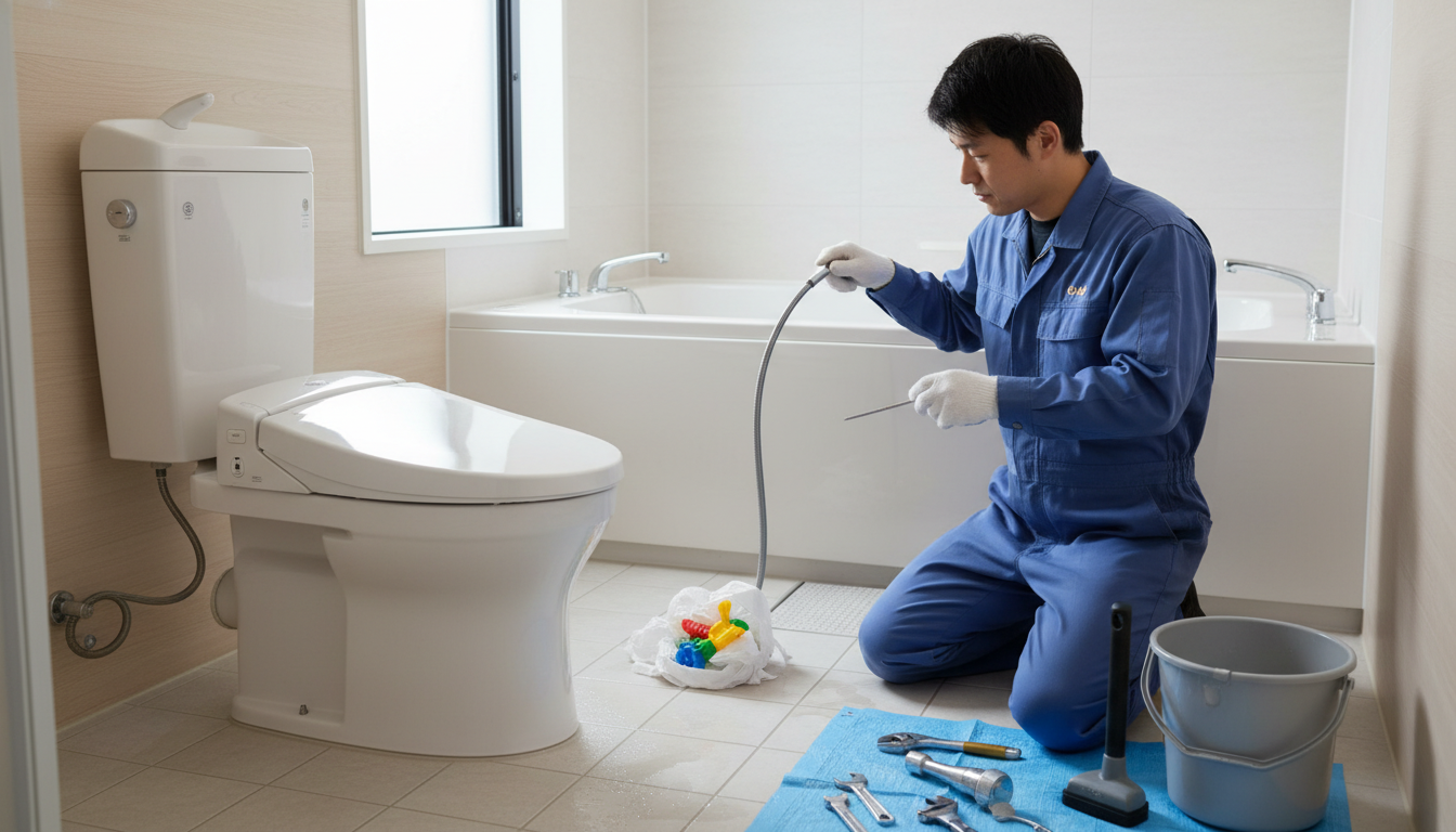 トイレつまりの原因と自分でできる対処法に関する画像