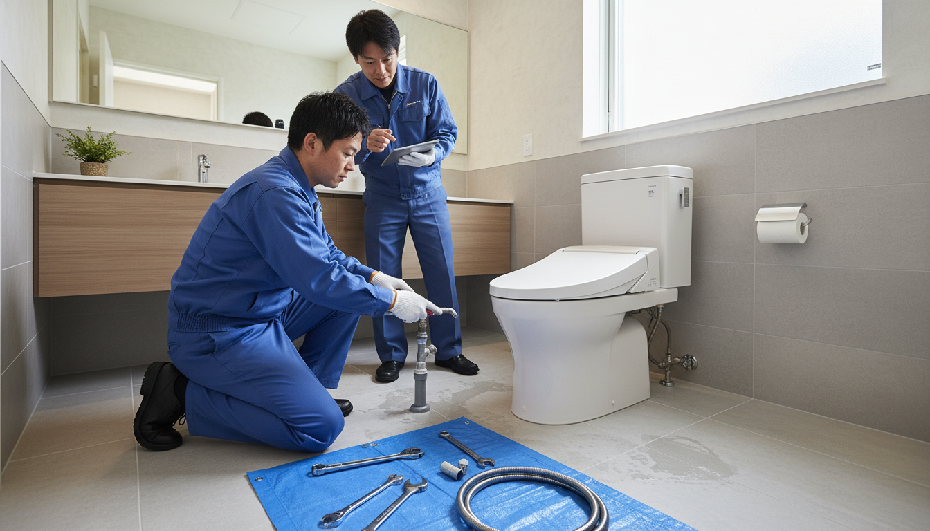 美唄市のトイレつまり修理料金の相場は?に関する画像