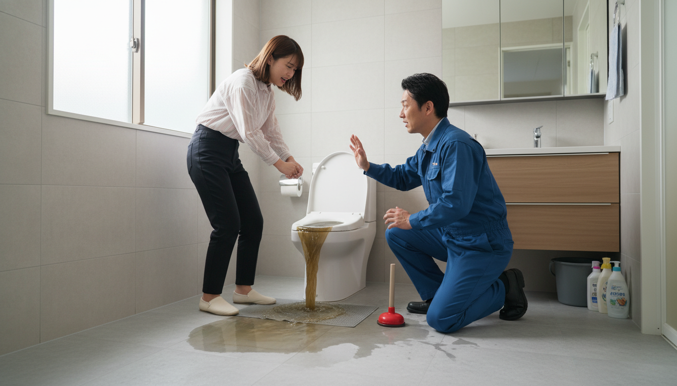 トイレつまりでやってはいけないNG行動に関する画像