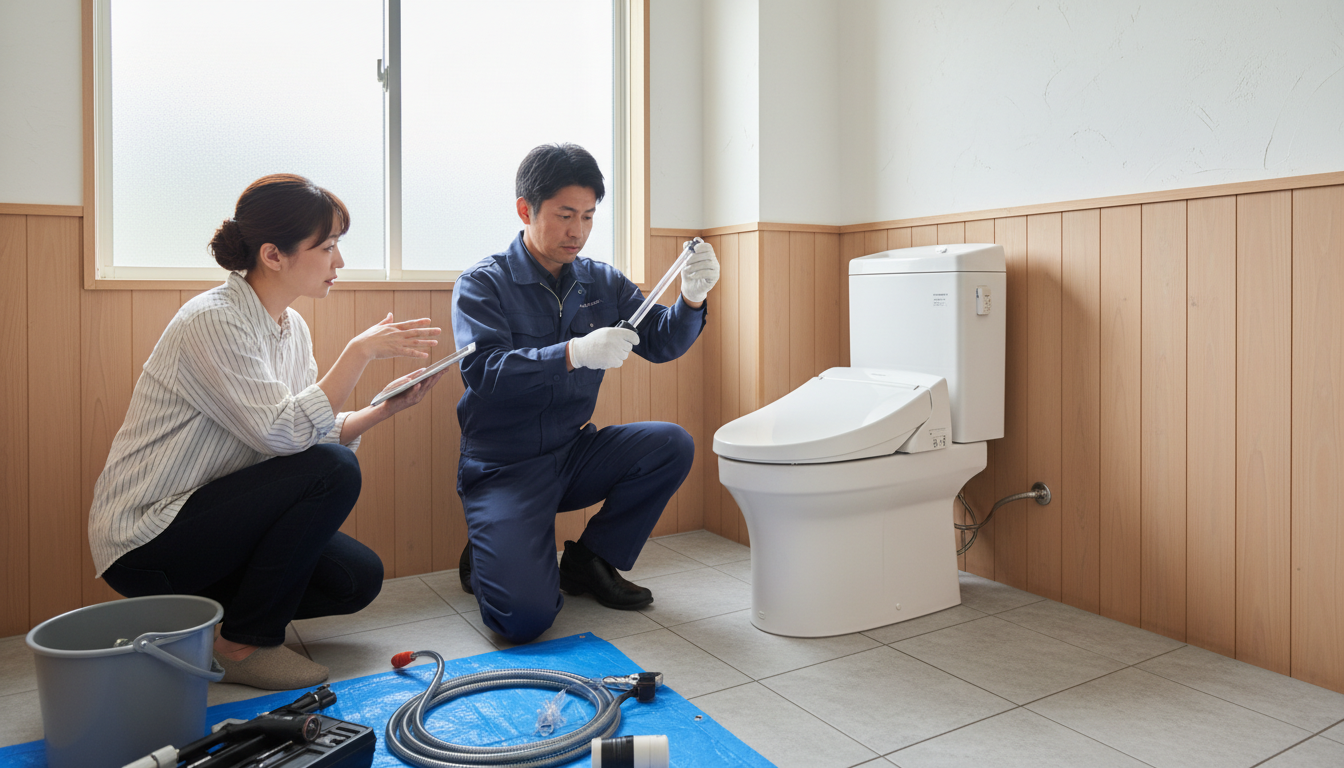 トイレつまり修理業者が提供する主なサービス内容に関する画像