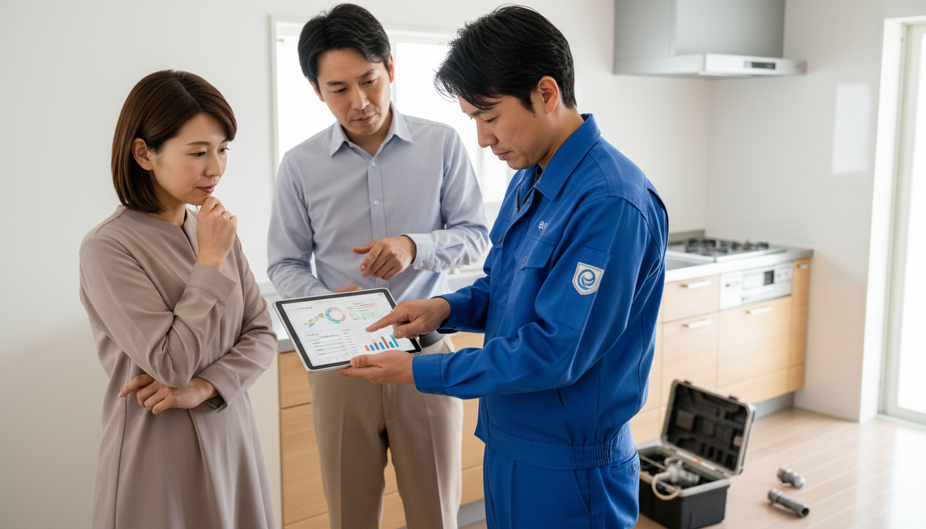 見積もり無料・水道局指定工事店かを確認するに関する画像