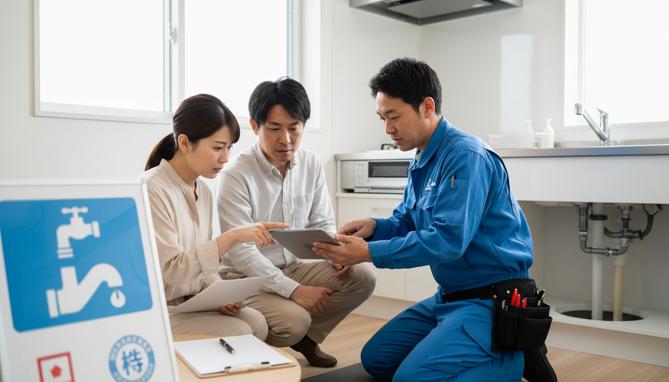 見積もり無料・水道局指定工事店かを確認するに関する画像