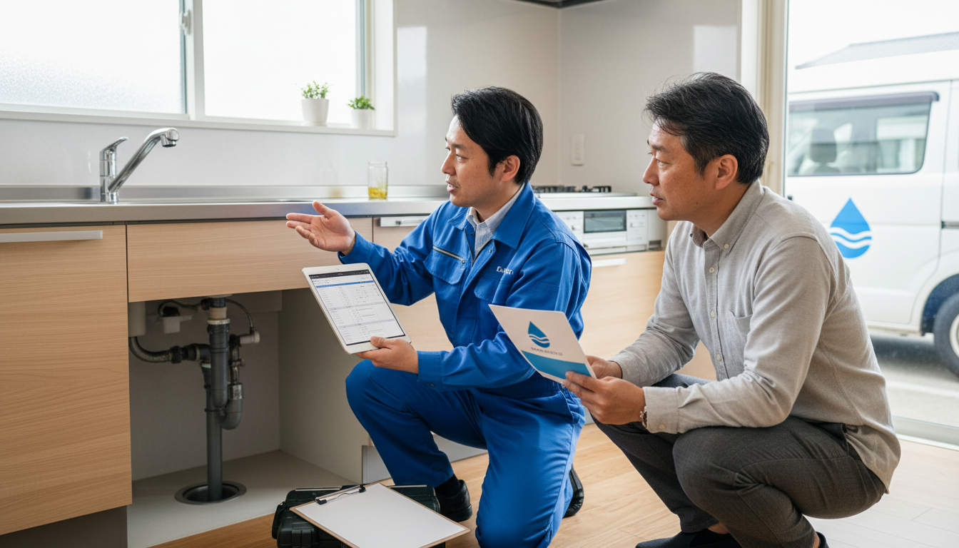 見積もり無料・水道局指定工事店かを確認するに関する画像