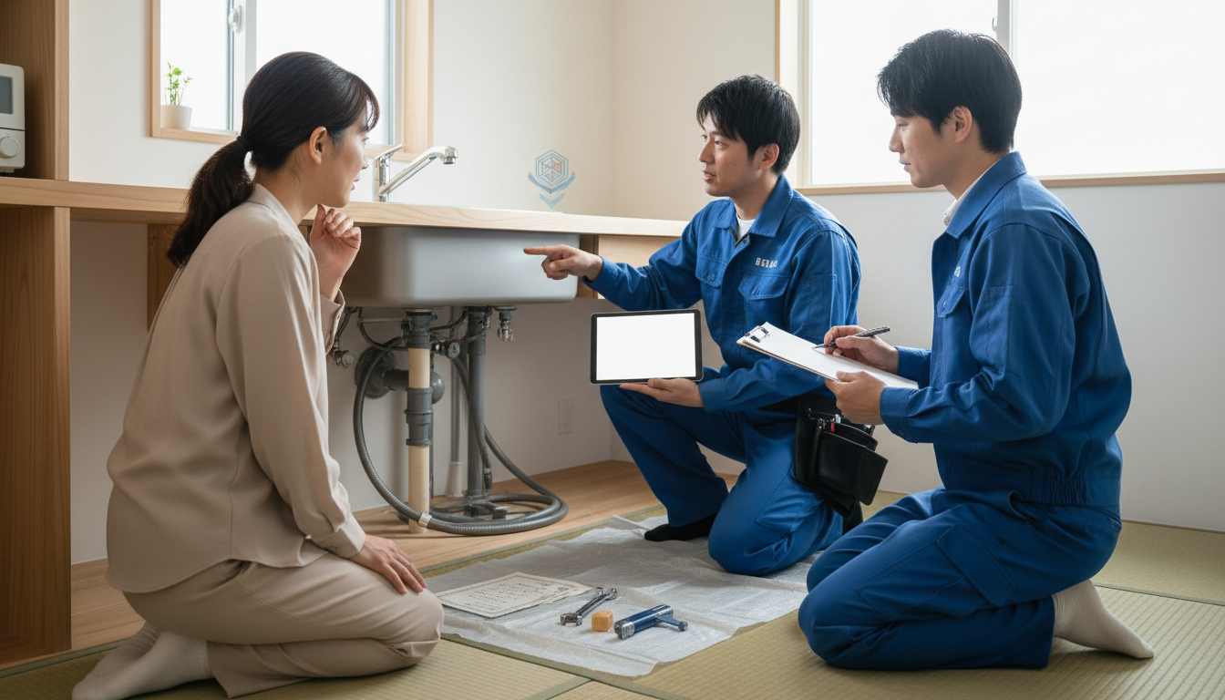 見積もり無料・水道局指定工事店かを確認するに関する画像