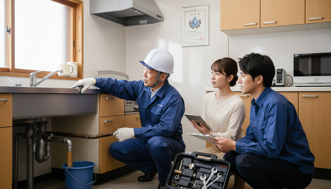 見積もり無料・水道局指定工事店かを確認するに関する画像