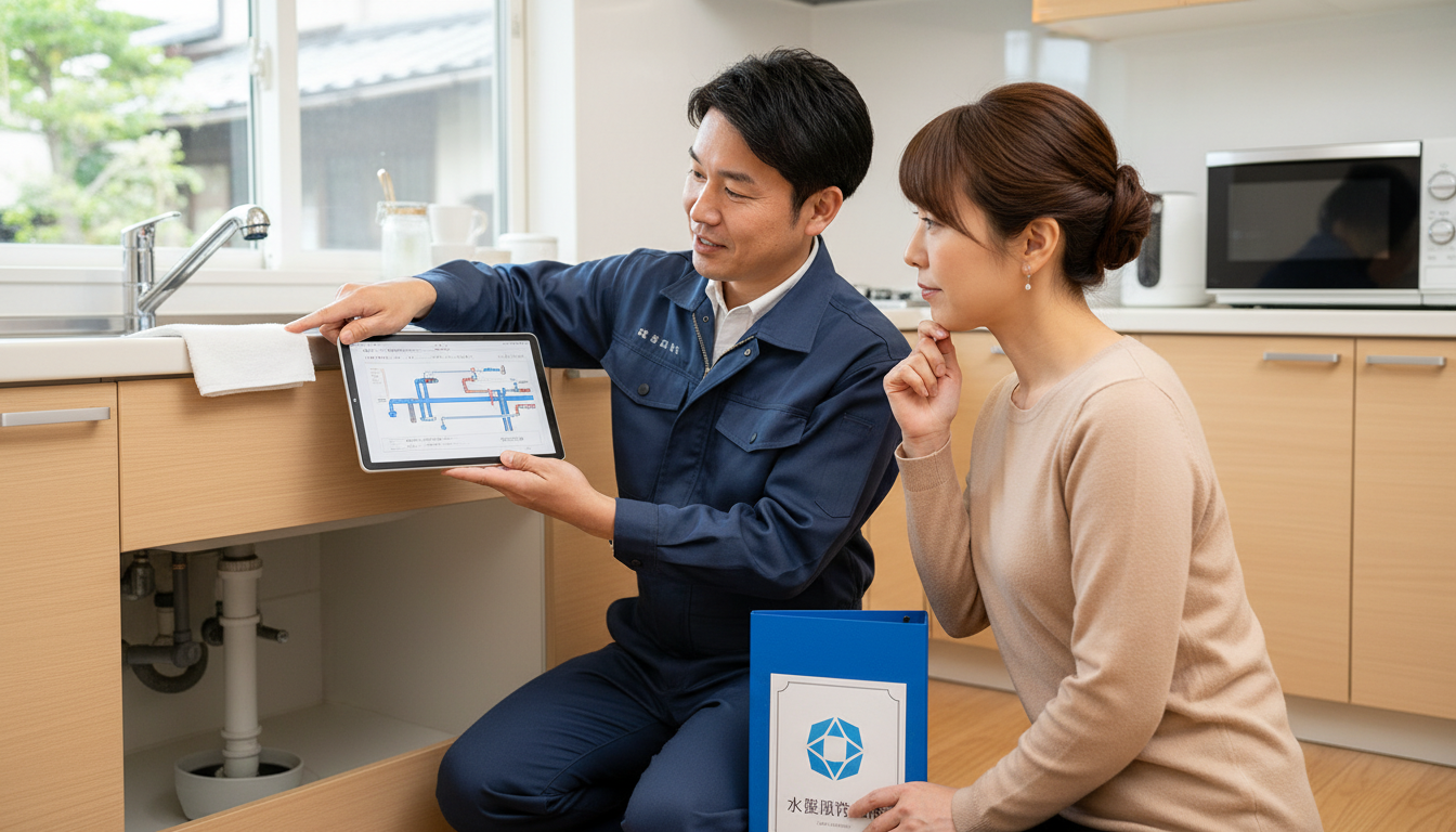 見積もり無料・水道局指定工事店かを確認するに関する画像