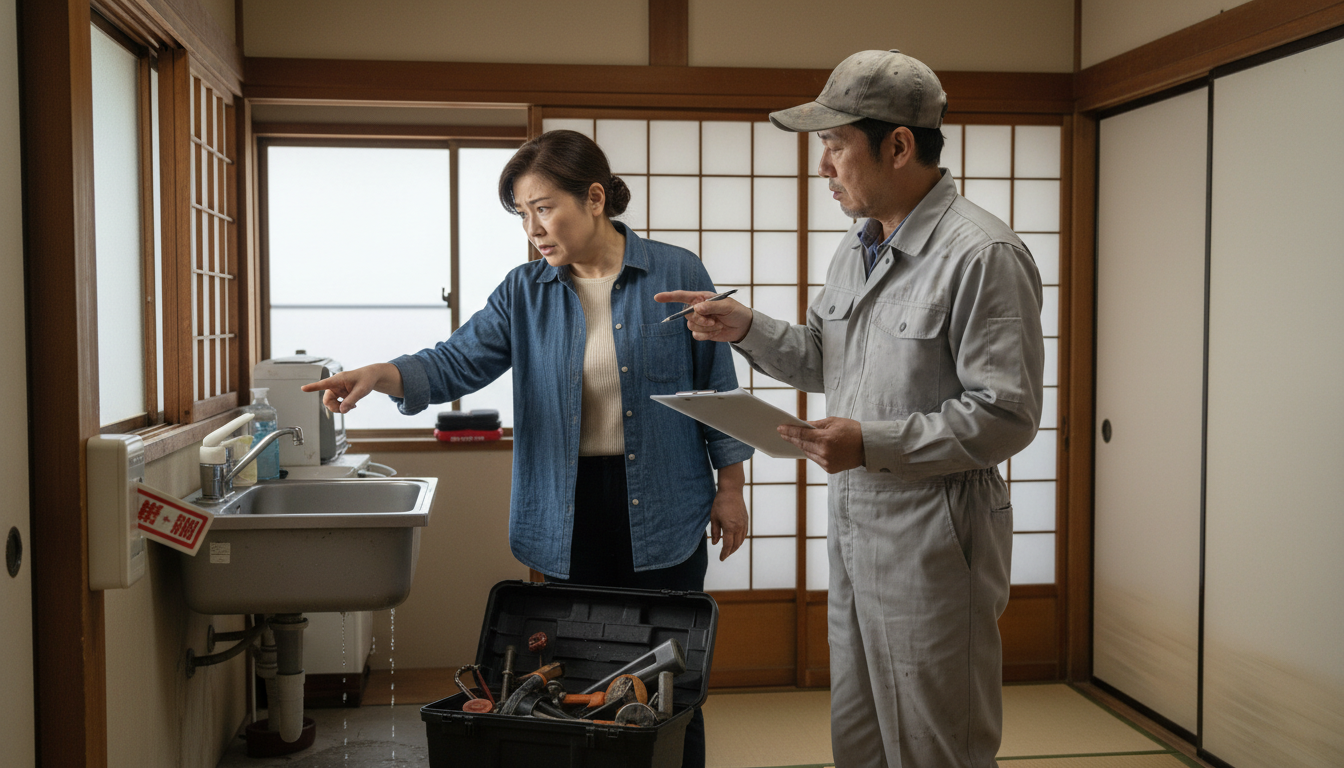 悪徳な水道修理業者を避けるためのチェックポイントに関する画像