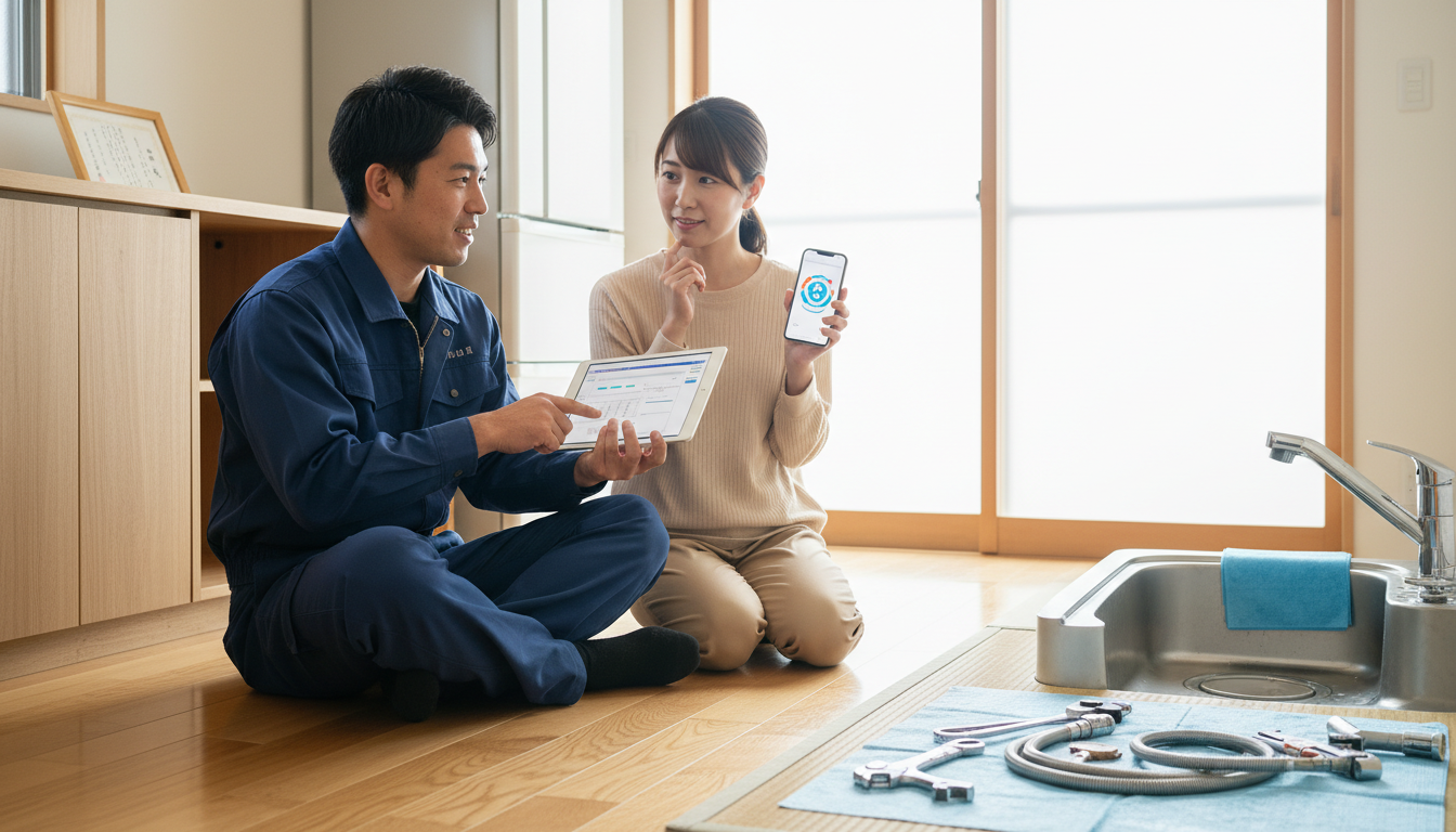 見積もり無料・水道局指定工事店かを確認するに関する画像