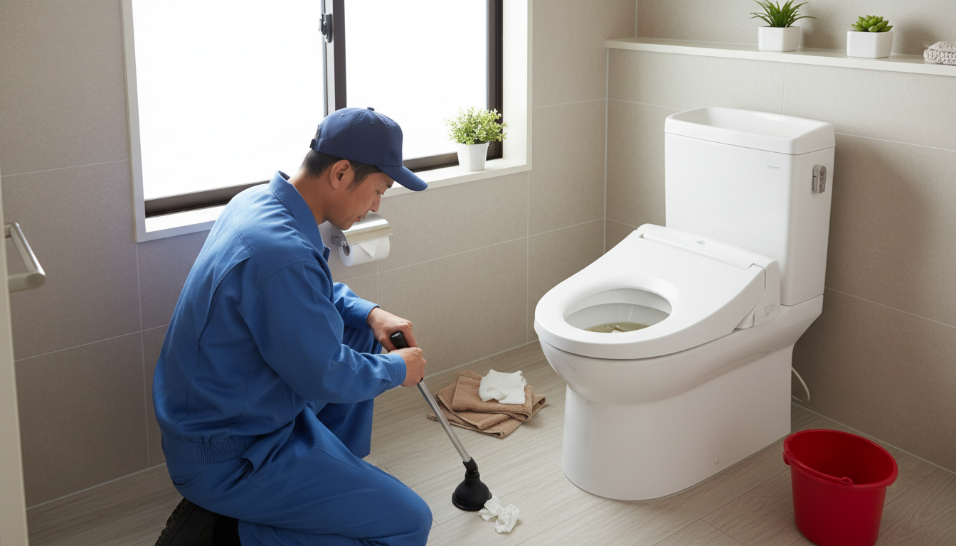 【緊急度別】トイレつまりが起きた時の応急処置に関する画像