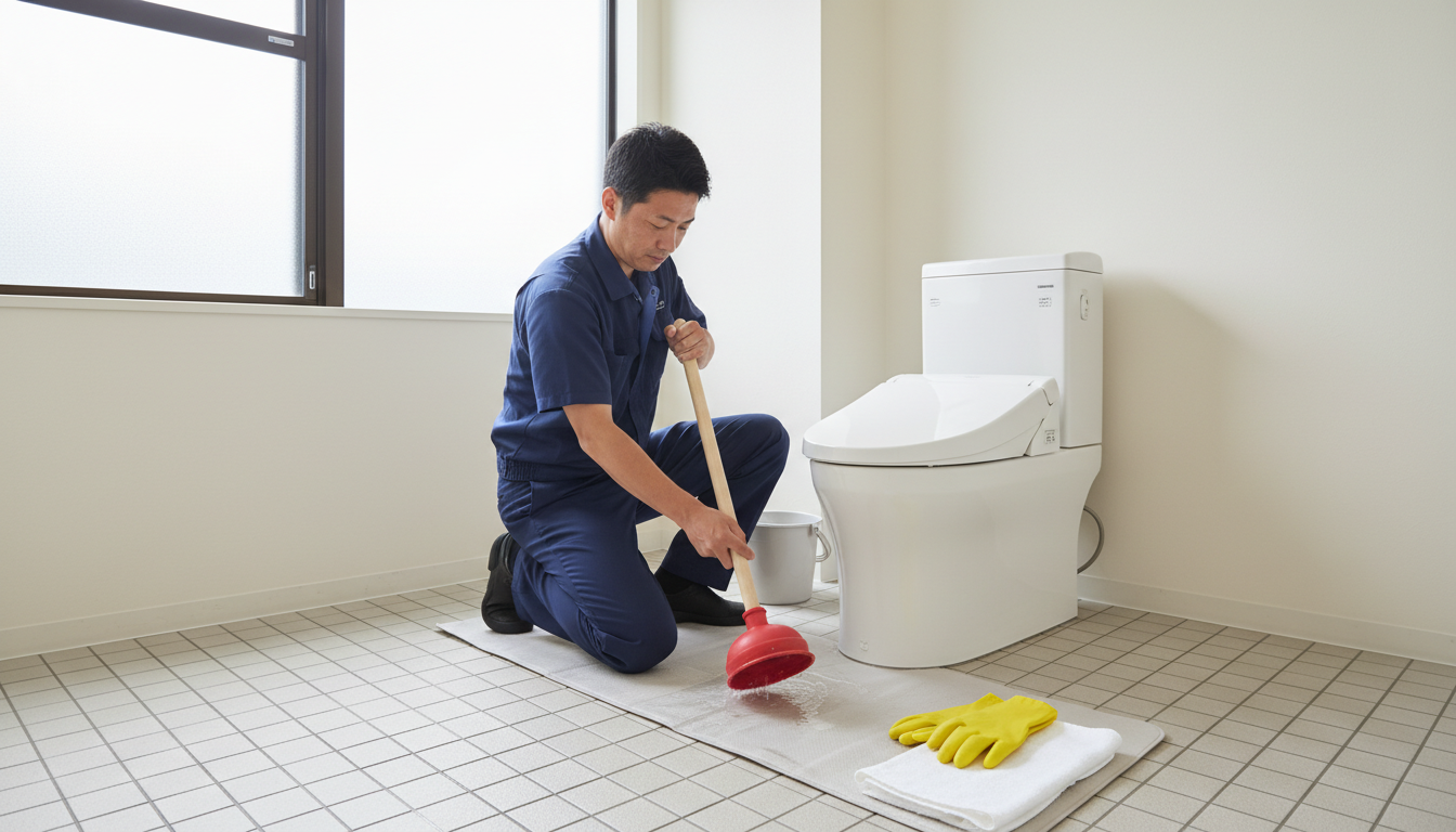 トイレつまりで水道業者を呼ぶ前に！自分でできる対処法と注意点に関する画像