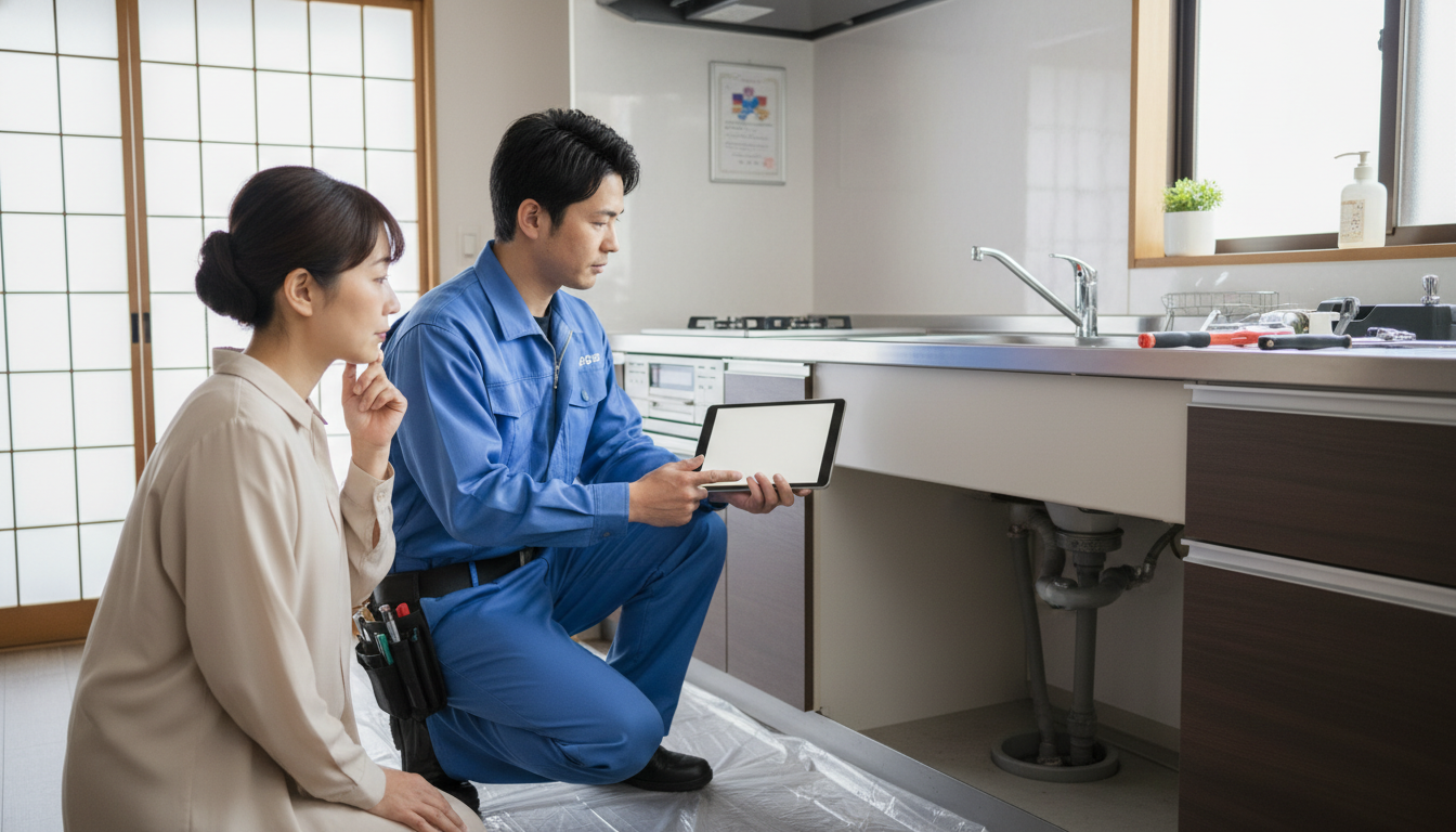 見積もり無料・水道局指定工事店かを確認するに関する画像