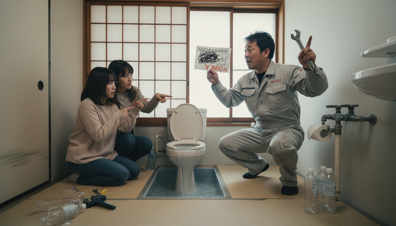 悪質な水道業者を避けるための注意点に関する画像