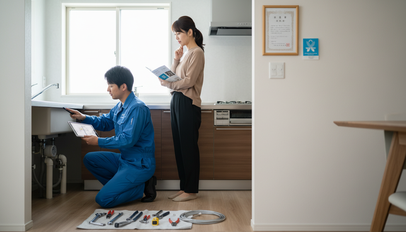 見積もり無料・水道局指定工事店かを確認するに関する画像