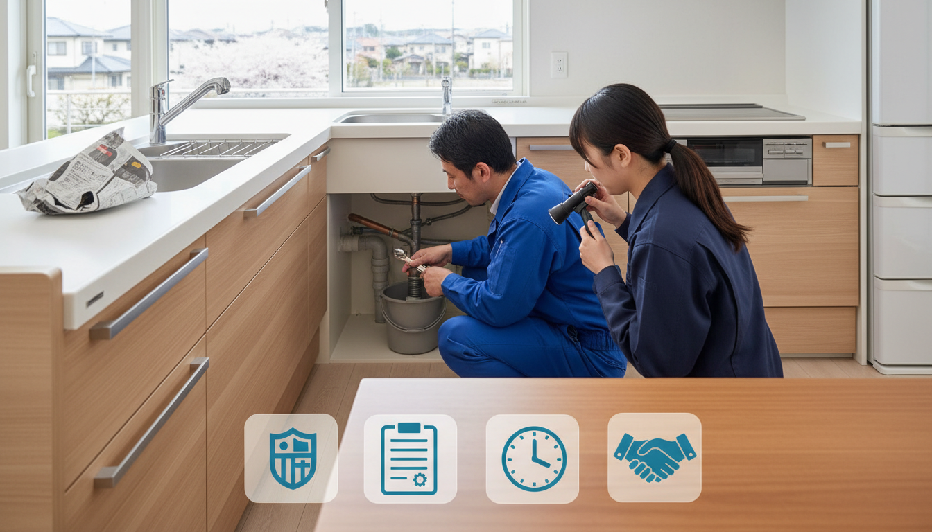 悪質業者を避ける！川口市で優良な水道修理業者を選ぶ4つのポイントに関する画像