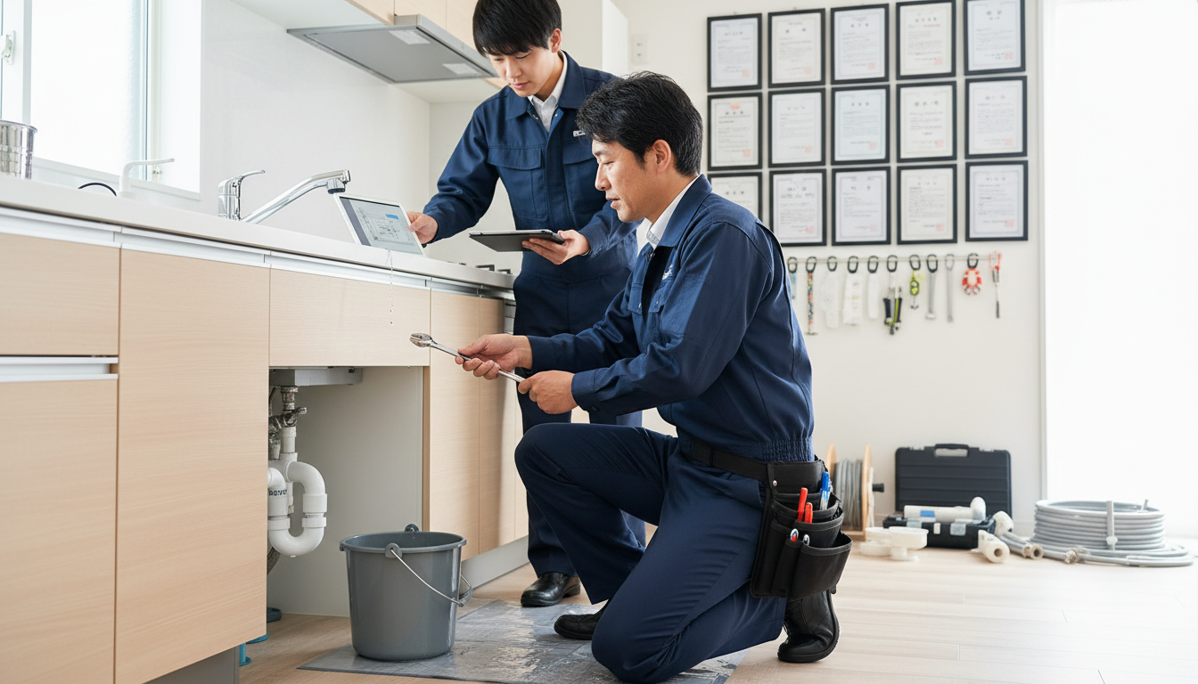 ポイント3:水道局指定工事店であることと豊富な実績・口コミに関する画像