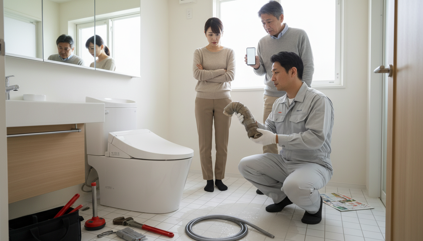 悪徳業者に注意！四日市市でよくあるトイレ修理トラブル事例に関する画像