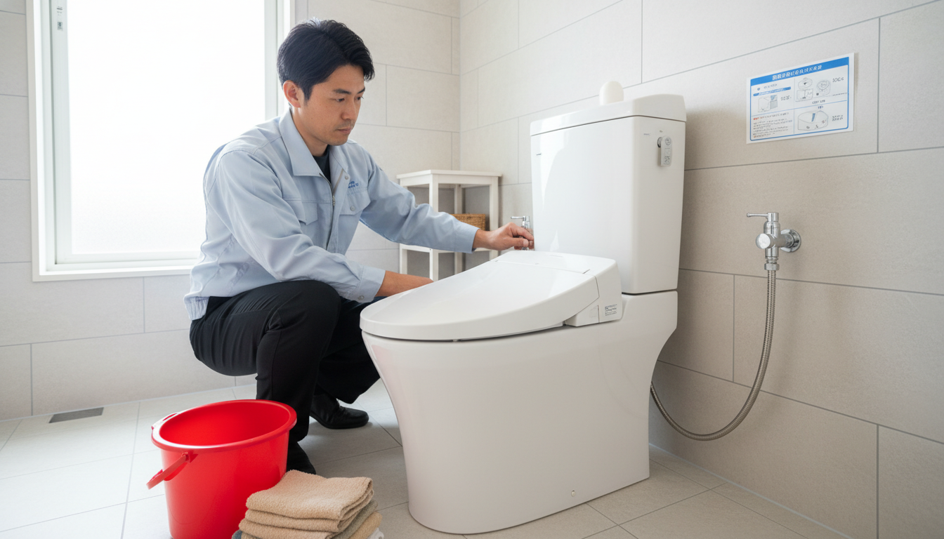 業者到着までにやるべきこと!トイレつまりの応急処置と注意点に関する画像