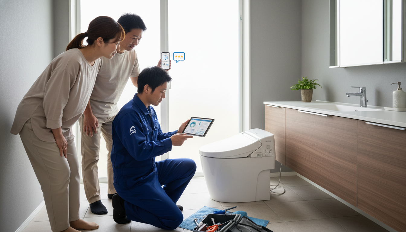 ポイント3：利用者のリアルな声「口コミ・評判」と「施工実績」に関する画像