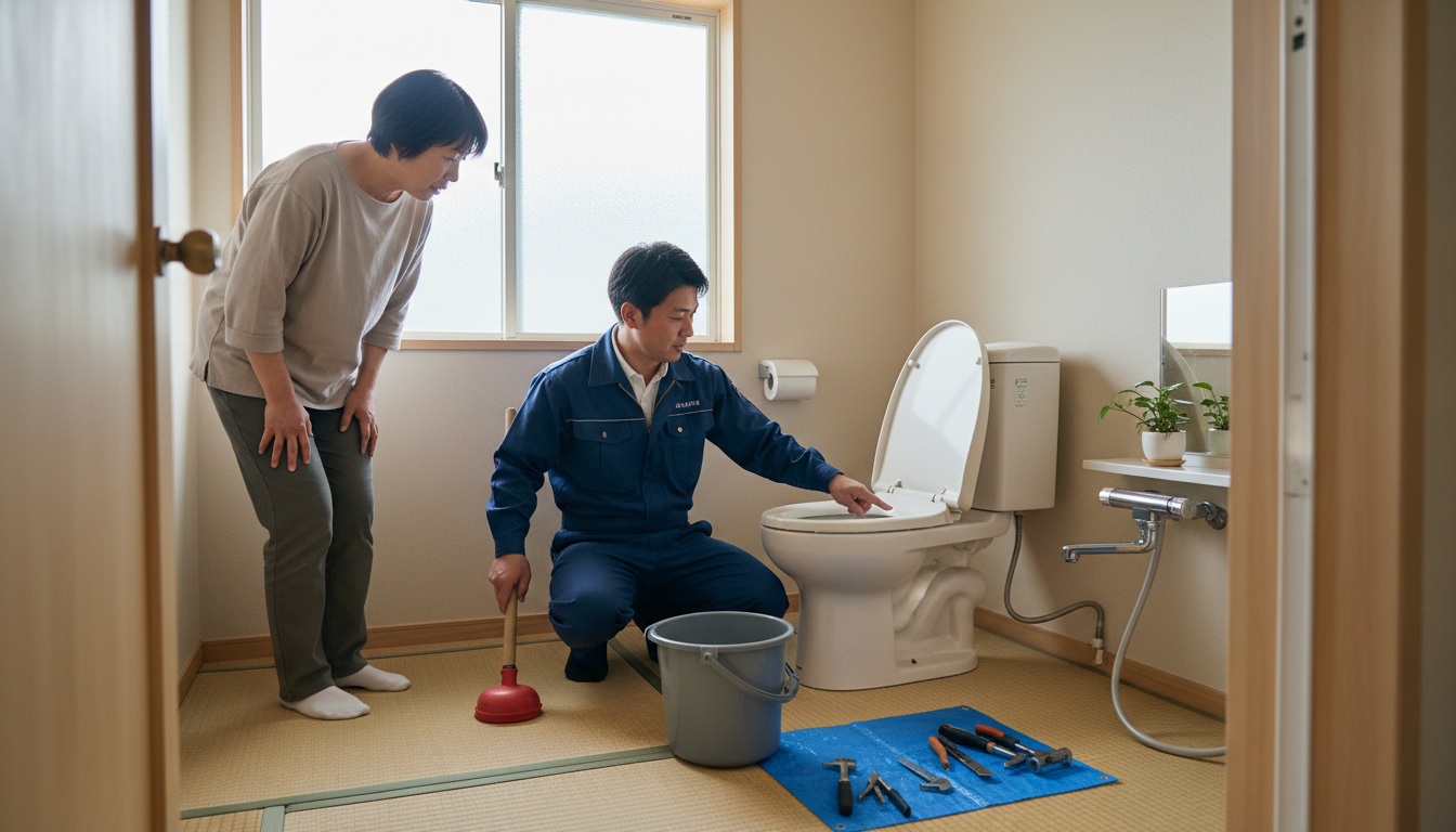 水道業者を呼ぶ前に！トイレつまりで試せること・やってはいけないことに関する画像