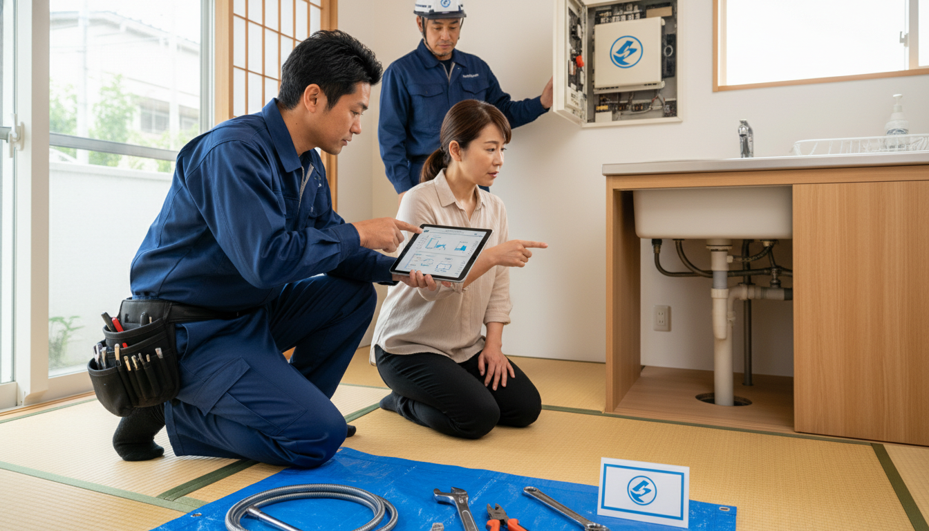 見積もり無料・水道局指定工事店かを確認するに関する画像