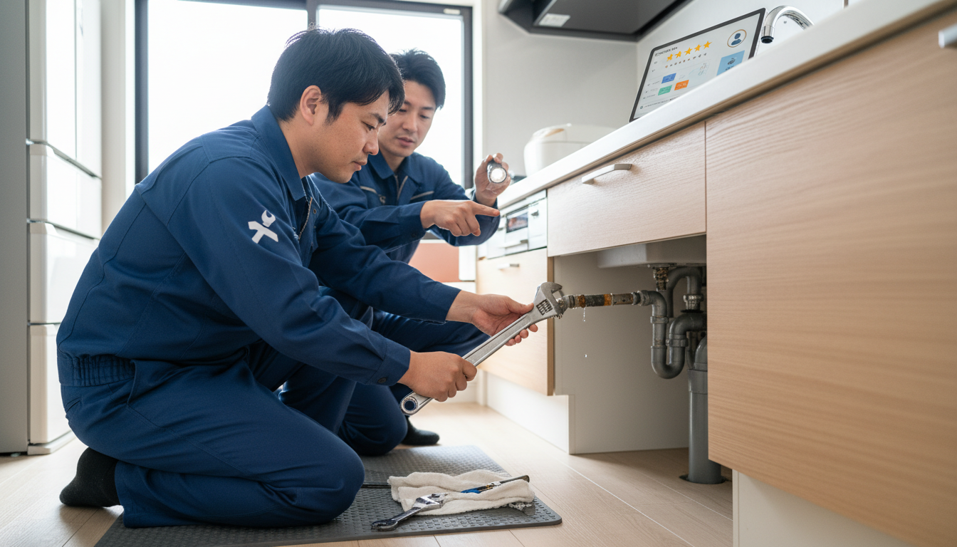 ポイント3：「水道局指定工事店」と「リアルな口コミ」で信頼性を判断に関する画像